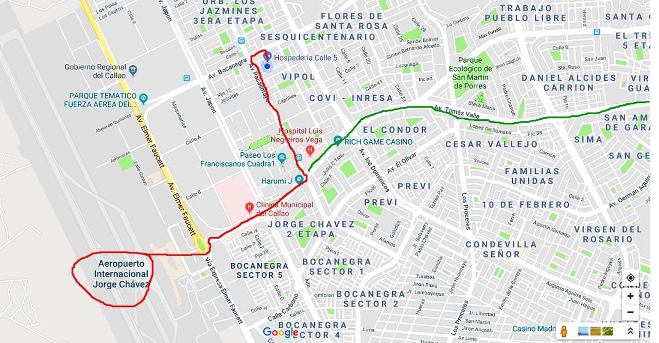 Calle 5 - Lima Airport Callao Zewnętrze zdjęcie